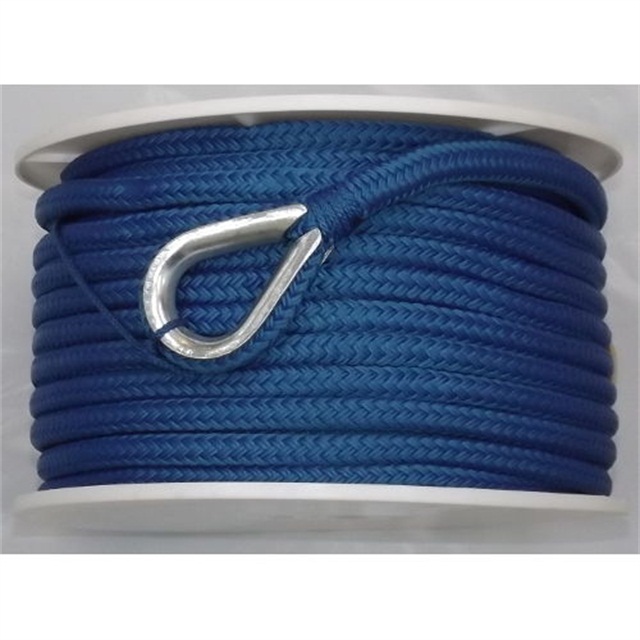 Mooring rope with thimble