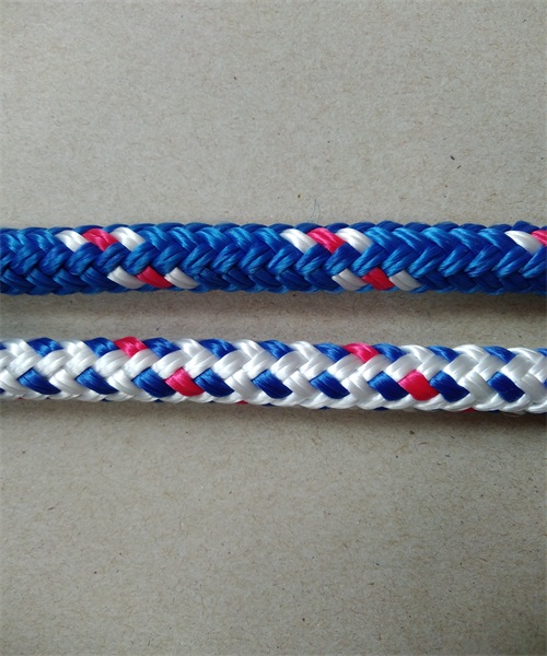 colored double braided rope