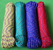 Colored diamond braided rope 8mm