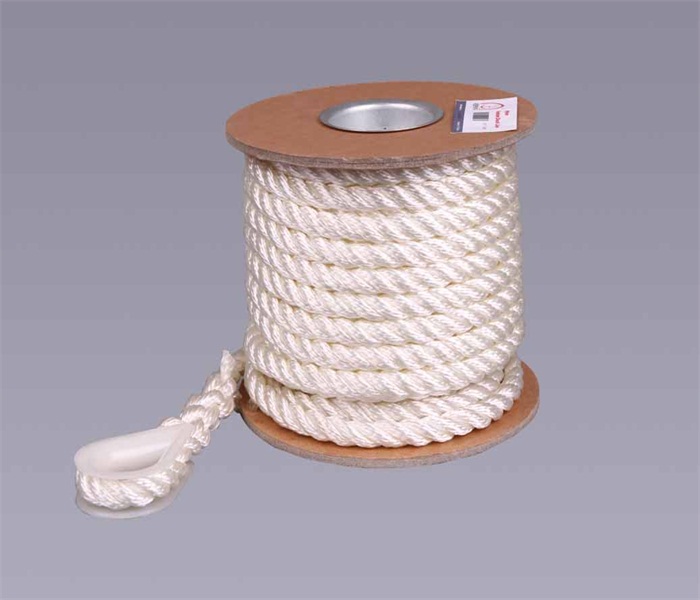 3 strand rope with thimble